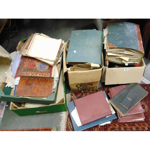 33 - Interesting collection of antique ephemera.