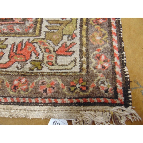 389 - Persian runner, having geometric pattern, 147 x 38