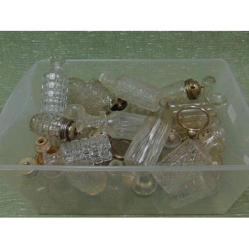 118 - Collection of glass cruet bottles.