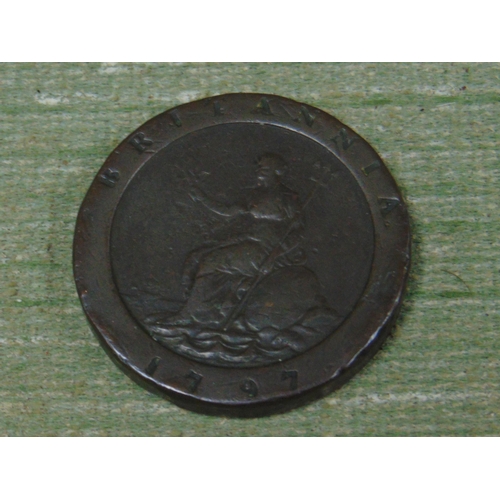 180 - 1797 Britannia cartwheel penny.