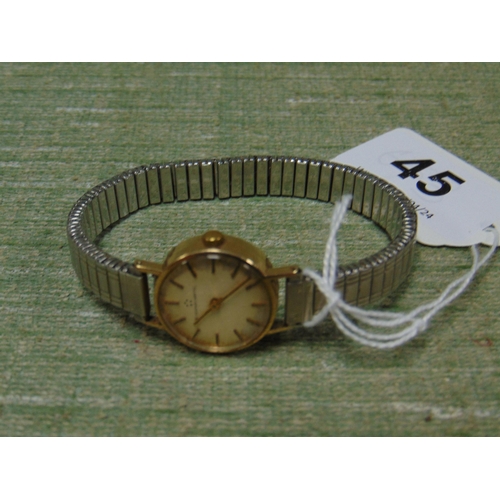 45 - Eterna matic ladies wrist watch.