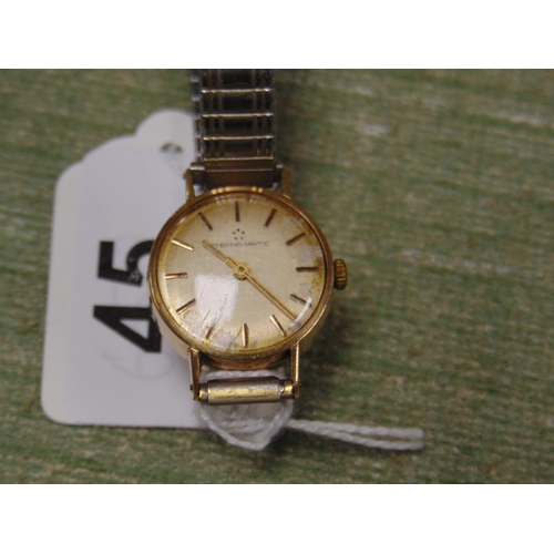 45 - Eterna matic ladies wrist watch.