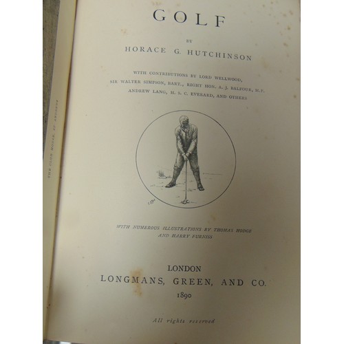 179 - One antique volume, Golf.