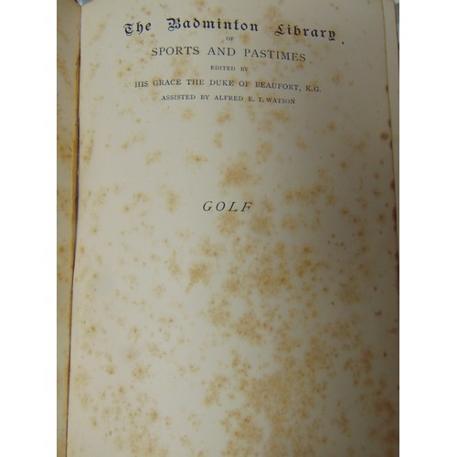 179 - One antique volume, Golf.