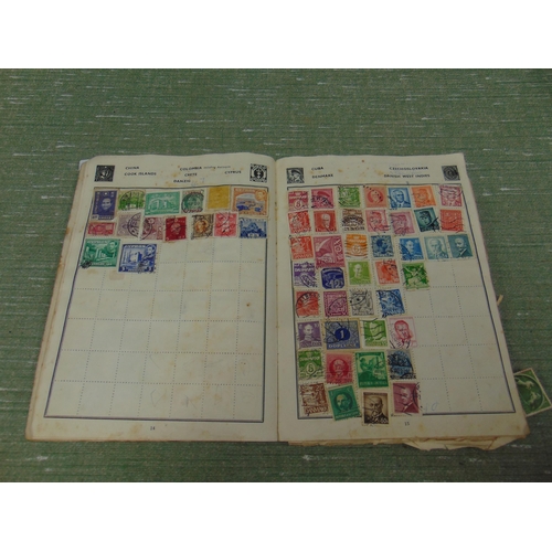 217 - Stamp album and contents.