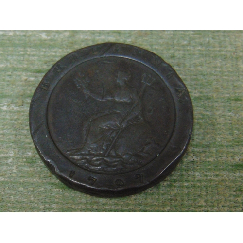 296 - George III 1797 Cartwheel two pence coin.