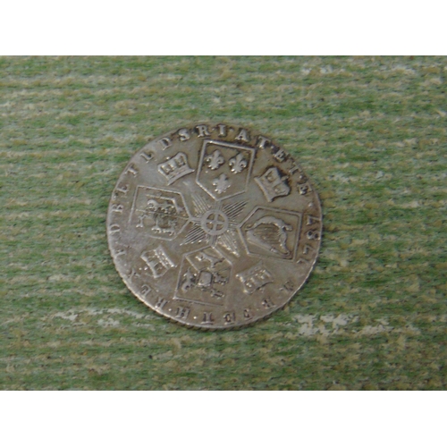 301 - Silver George III 1787 sixpence.