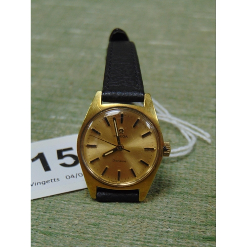 15 - Omega ladies wristwatch.