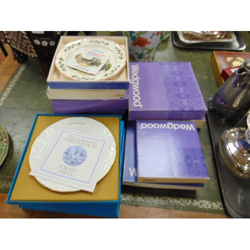 240 - Quantity of boxed Wedgwood/Coalport plates.