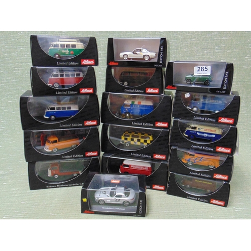 285 - Quantity of Schuco collectable model vehicles.