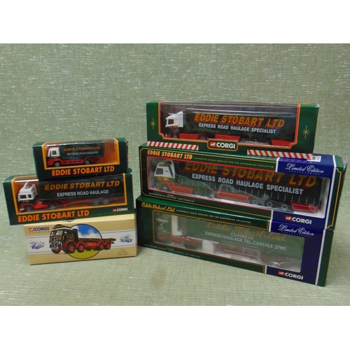 304 - Six boxed Corgi Eddie Stobart collectable model vehicles.