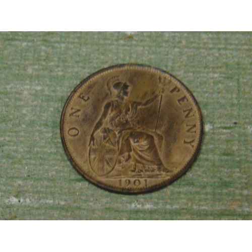 55 - Victoria 1901 uncirculated with lustre penny.