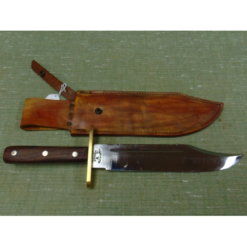 17 - J.Nowill & Sons, Sheffield, Bowie knife in sheath, 16
