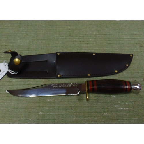 20 - John Nowill & Sons, Sheffield, bowie knife in sheath, 10