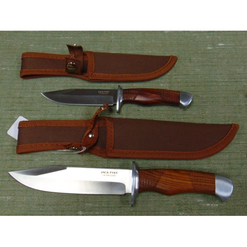 21 - Two Jack Pyke knives in sheaths, 10