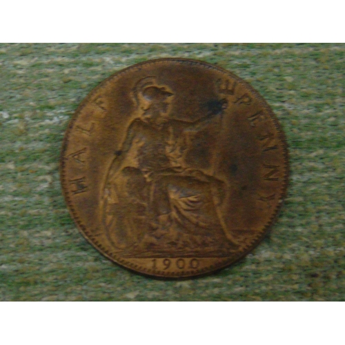 41 - Uncirculated Victoria halfpenny with lustre.