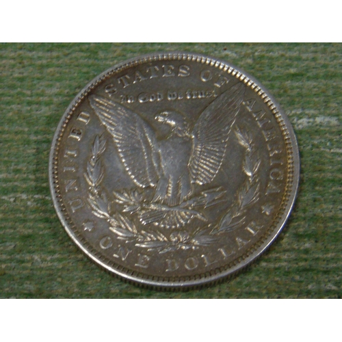 44 - Silver USA 1879 Morgan dollar.