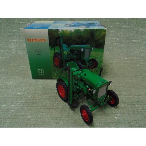 104 - Boxed Universal Hobbies Deutz F1 1936 1.16 scale model.