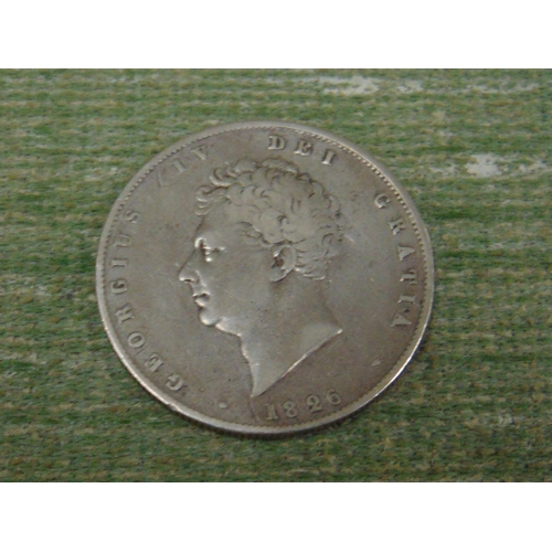 181 - Silver 1826 George IV halfcrown.