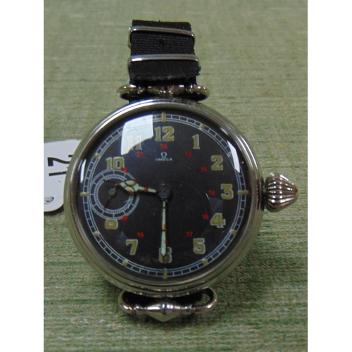 21 - Omega military style wristwatch.