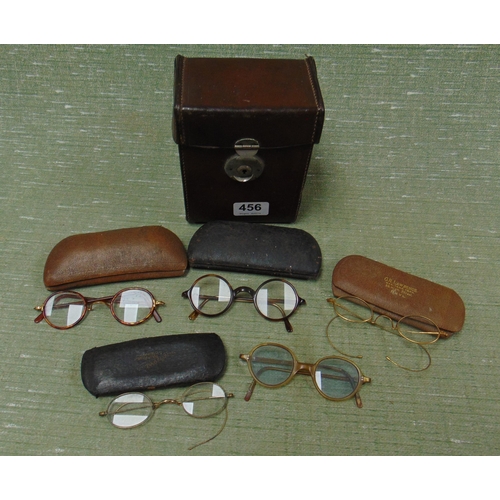 456 - Collection of vintage spectacles.