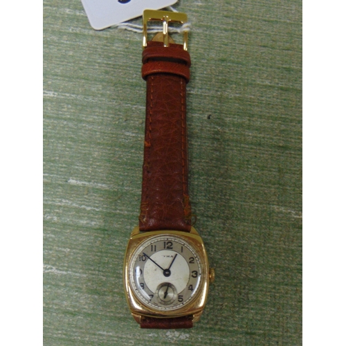 46 - Cyma 9ct gold cased gent's wristwatch.