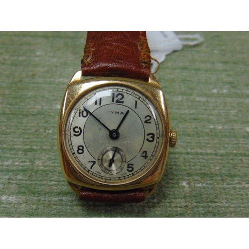 46 - Cyma 9ct gold cased gent's wristwatch.