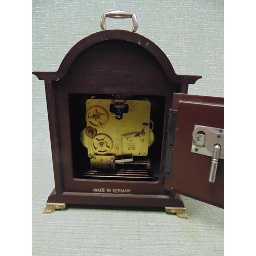 63 - H Samuel, reproduction bracket clock, 12 x 8 x 5