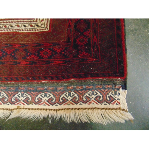 68 - Persian red ground prayer rug, 59 x 35