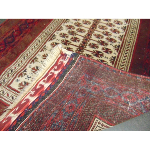 68 - Persian red ground prayer rug, 59 x 35