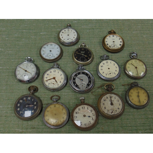 66 - Collection of pocket watches.