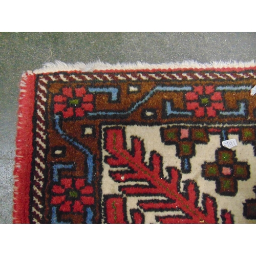 68 - Persian red ground prayer rug, 59 x 35