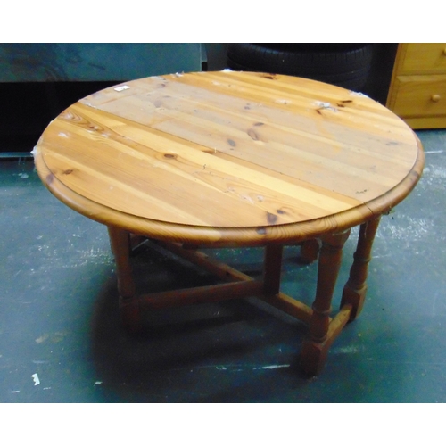 5 - Pine drop leaf table, 19 x 31 x 12