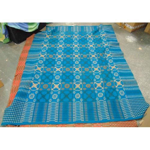 50 - Welsh woolen blanket, having geometric pattern, 80 x 66