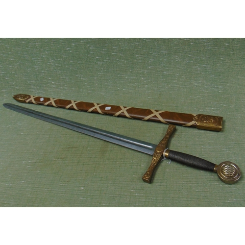 37 - Reproduction Excalibur sword in sheath, 43