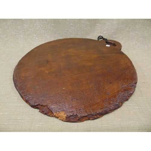 17 - Antique Welsh cheese truckle board, 21