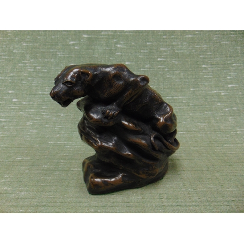 19 - Resin figure of a jaguar, 5