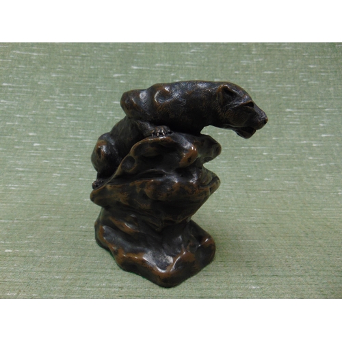 19 - Resin figure of a jaguar, 5