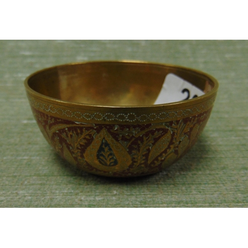 20 - Small Eastern bowl, having traditional decoration, 3