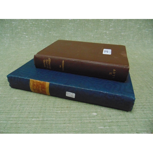 30 - One volume, M.Thompson - David Lloyd George, and one volume Punch volume 1 1903.