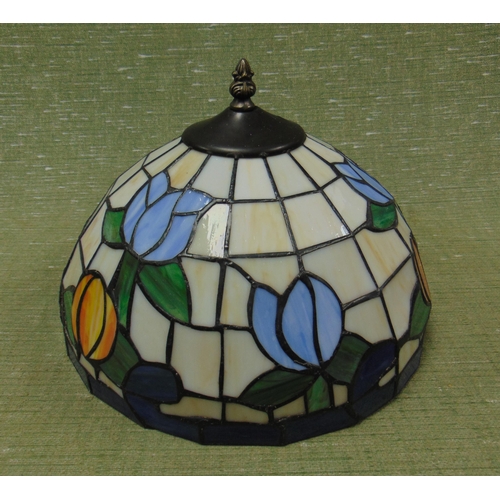 46 - Tiffany style light shade, 12