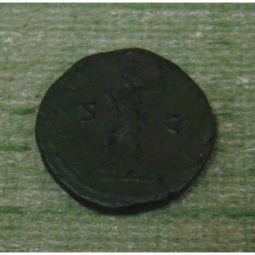 469 - Encapsulated Roman Galba coin.