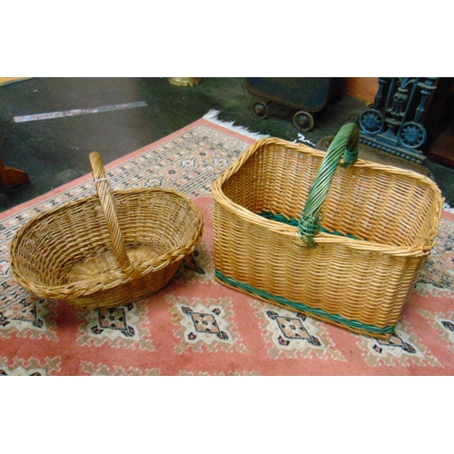 47 - Two wicker baskets.