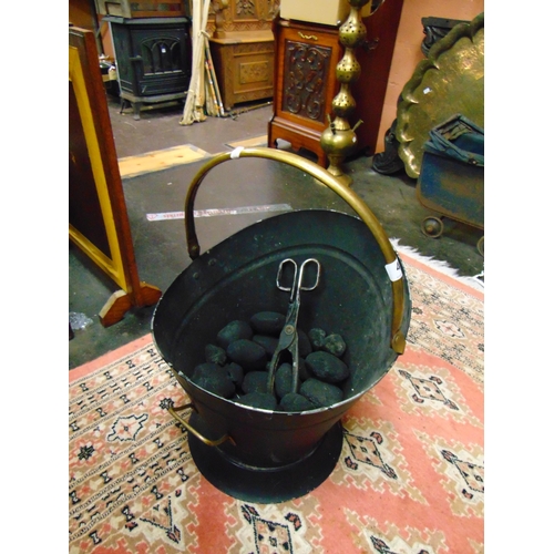 49 - Coal bucket and contents.