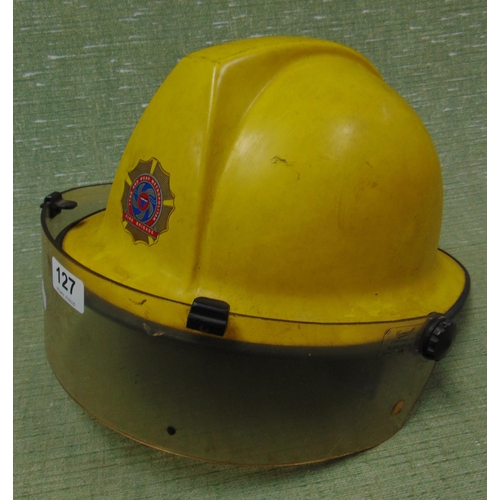 127 - Tyne & Wear Metropolitan Fireman's helmet.