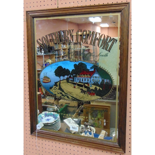 161 - Southern Comfort advertising mirror, 24 x 18