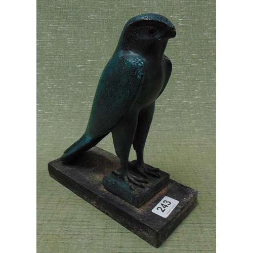 243 - Reproduction Egyptian bird figure, 10.5