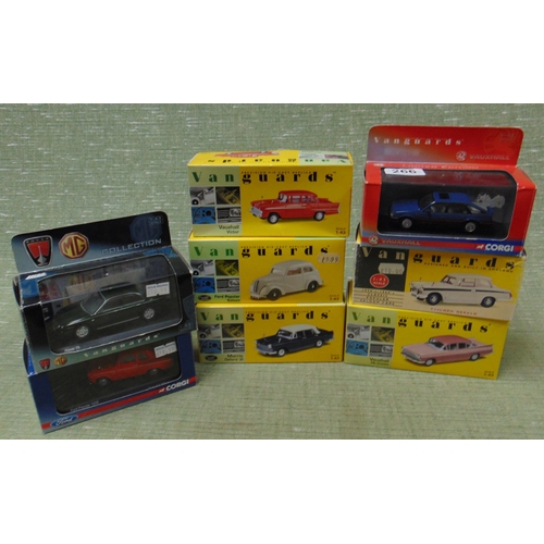 266 - Small quantity of Vanguards collectable model vehicles.