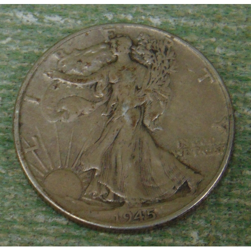 316 - 1945 American Liberty half dollar.