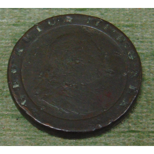 319 - George III 1797 cartwheel penny.